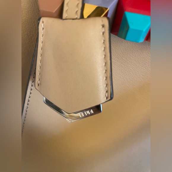 Fendi 3Jours Beige / Tan bag with colorful studs. - Picture 10 of 16